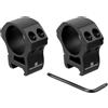 FOCUHUNTER Anelli di Montaggio per Telecamera Monoculare da 30 mm / 1,18'' Anello di Montaggio per Telescopio a Profilo Medio in Alluminio Leggero Anodizzato Nero per Binari da 20 mm Doppio Anello per