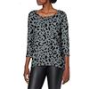 ONLY Elcos 4/5 Aop Top Jrs Noos Maglia a maniche lunghe Donna, Verde (Chinois Green), Small