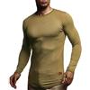 Leif Nelson Maglione da Uomo Girocollo Felpa LN-8394 Caqui X-Large