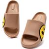 Waysoland Ciabatte donna uomo estive da Spiaggia Sandali,Ciabatte Morbide per bambini bagno,Doccia,pantofole antiscivolo infradito per interni ed esterni(Marrone,40/41 EU)