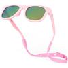 BABY SUNNIES Occhiali da sole polarizzati per bambini, con cinturino, infrangibili, flessibili, per neonati da 0 a 24 mesi, Barbie Rosa, Baby