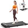 MERACH Tapis Roulant Elettrico, Walking Pad Salvaspazio, 3 IN 1 Tapis Roulant Compatto per casa e ufficio, 2.5HP Mini Treadmill, App e Telecomando, Display LED, Senza Necessità di Montaggio