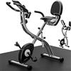 Sportana Cyclette Pieghevole 10 livelli 7 Altezze Sensore Battiti 2 Fasce Fit Schienale Bici Casa