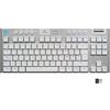 Logitech G G915 LIGHTSPEED TKL Mechanical Tenkeyless Wireless Gaming Keyboard, Low Profile, GL-Tactile Switch, LIGHTSYNC RGB, Ultra-thin Design, +40 Hours Battery Life, QWERTY US Layout - White