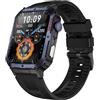 Trevi T-FIT 500 S Smartwatch con Display AMOLED 2.06" Always On Full Touch, Chiamate Wireless, Monitoraggio Sonno, Passi, Frequenza Cardiaca, Fitness Tracker, Waterproof, Blu