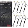 Luroad Ronnie Rig con Girevoli, 8 Pezzi Curvi, Senza Ardiglione, Già Legati, con Rivestimento in Teflon, per Pesca Alla Carpa e Del Branzino