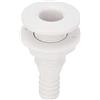 Glomora Barca Marine Yacht Scarico, Raccordo di Scarico Scafo 5/8 inch ABS Plastica, Acqua Scarico per Pavimento della Barca, Yacht, Accessori Marini, Installazione Semplice, Anticorrosione, Bianco