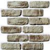 COMSTICKC Mattoni 3D Adesivi Murali Marrone, 10 Pezzi 30 x 30cm, Alta qualità PVC Pannelli Adesivi per Pietra 3D, Pannelli Decorativi per Soggiorno, Bagno, Cucina