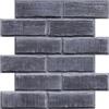COMSTICKC Mattoni 3D Adesivi Murali Marrone, 10 Pezzi 30 x 30cm, Alta qualità PVC Pannelli Adesivi per Pietra 3D, Pannelli Decorativi per Soggiorno, Bagno, Cucina