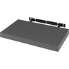 WOLTU Mensola da Muro Rettangolare Scaffale Libreria a Parete Decorazione per Cameretta Ufficio Porta CD/Dvd in Legno Grigio Scuro 40cm RG9372dgr