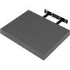 WOLTU Mensola da Muro Rettangolare Scaffale Libreria a Parete Decorazione per Cameretta Ufficio Porta CD/Dvd in Legno Grigio Scuro 30cm RG9371dgr
