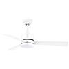 BEL AIR HOME - Ventilatore da Soffitto 3 Pale Silenzioso con Luce LED 20W - Motore DC 6 Velocità e Telecomando - 3 Temperature (3000K, 4000K, 6500K) - Bianco, Metallo