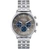 Breil Men Classy Watch Mono-Coloreous Blue Movement Chrono Quartz and Silver Steel Bracciale EW0642, Toppa in acciaio, misura unica, Bracciale