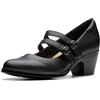 Clarks Décolleté Emily2 Jane da Donna, Pelle Nera, 42.5 EU