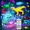 Staryou Dinosauro Giocattolo, Proiettore Stelle Soffitto Bambini, 15 Suoni Rilassanti, 3 Luminosità + Timer, 360° Rotazione, Telecomando, Luce Notturna Bambini, Giocattoli, Cameretta