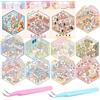 Poraceous 12 Set Adesivi di Scena, 3D House Stickers con 2 Pinzetta, Cute Cartoon Scene Stickers per Case in Miniatura, 3D Sticker Kit Adesivi per Casa in Miniatura, Adulti e Bambini, Stress Sollievo