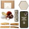 BESOULS Edizione Premium Rituale di Forza Interiore 4 Palo Santo Purificazione Negatività 1 Smudge Salvia Bianca, 5 Pietre Protettive, Vassoio Artigianale QR Guida Digitale (Forza interiore)