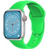 ELETTRONEO C1 Cinturino per Apple Watch Ultra 3 2 49mm, Serie 11 10 46mm, 9 8 7 45mm 41mm, SE 6 5 4 44mm 40mm, 3 2 1 42mm 38mm Donna Uomo Band Bracciale Sport Silicone, Verde fluorescente