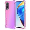 HONLEN Custodia per Xiaomi MI 10T 5G / Xiaomi MI 10T Pro 5G Case, (6.67 Inches) Trasparente Sfumato TPU Silicone Progettata, 4 Angoli rinforzati Case