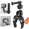 K&F CONCEPT Super Clamp, MS26 Morsetto di Montaggio con Testa a Sfera a 360° e Attacco Scarpa Fredda, Adattatore per Fotocamera Sportivo, Supporto per Moto/Bicicletta/Treppiede, per DSLR/GoPro ecc
