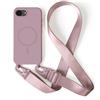 2NSPDRGNI Magnetica Cover con Collana Compatibile con iPhone 16e,Case con Laccio per Il Collo Custodia con Cordino,Rose Gold