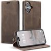 Monweicz Cover Compatibile con IPhone 16 Plus, Custodia Portafoglio con Slot per Scheda, Protezione Completa Premium in Pelle PU, Flip Libro Magnetica IPhone 16 Plus, Caffè