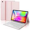FOGARI Custodia Tastiera per Samsung Galaxy Tab S6 Lite 2020 10,4, Tastiera Bluetooth Staccabile QWERTY Italiana per Samsung Galaxy Tab S6 Lite 10,4, Smart Cover Supporta Auto Wake/Sleep (Rosa Chiaro)
