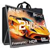 UPERFECT 24.5 240Hz Monitor Portatile, Gaming Portable Monitor 1ms GtG FreeSync Premium, Luminosità 500 nits, 100% sRGB, Ultra Sottile HDR IPS-Bildschirm für PC Laptop Spielekonsole, VESA-kompatibel