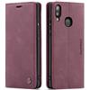 owlhold Cover Samsung A20E Custodia Magnetica Portafoglio Flip[Antiurtoo][Cavalletto][Carta Fessura] Cover Pelle per Samsung Galaxy A20E -Vino Rosso