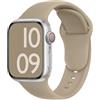 ELETTRONEO C1A Cinturino per Apple Watch Ultra 3 2 49mm, Serie 11 10 46mm, 9 8 7 45mm 41mm, SE 6 5 4 44mm 40mm, 3 2 1 42mm 38mm Donna Uomo Band Bracciale Sport Silicone, Travertino