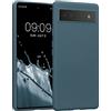 kwmobile Custodia Compatibile con Google Pixel 6a Cover - Back Case per Smartphone in Silicone TPU - Protezione Gommata - ardesia scuro