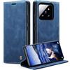 Monweicz Cover Compatibile con Xiaomi 14T, Custodia Portafoglio con Slot per Scheda, Protezione Completa Premium in Pelle PU, Flip Libro Magnetica Xiaomi 14T, Blu