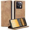 Monweicz Cover Compatibile con Redmi Note 13 Pro 5G, Custodia Portafoglio con Slot per Scheda, Protezione Completa Premium in Pelle PU, Flip Libro Magnetica Redmi Note 13 Pro 5G, Marrone