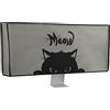 kwmobile 34-35 monitor Cover - Protezione Monitor PC Antipolvere Schermo Computer - Custodia Protettiva Gatto Nero