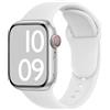 ELETTRONEO C1A Cinturino per Apple Watch Ultra 3 2 49mm, Serie 11 10 46mm, 9 8 7 45mm 41mm, SE 6 5 4 44mm 40mm, 3 2 1 42mm 38mm Donna Uomo Band Bracciale Sport Silicone, Bianco
