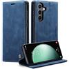 Monweicz Cover Compatibile con Samsung Galaxy S23 FE, Custodia Portafoglio con Slot per Scheda, Protezione Completa Premium in Pelle PU, Flip Libro Magnetica Samsung Galaxy S23 FE, Blu