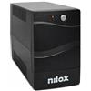 Nilox, UPS Premium Line Interactive 2000VA, Stabilizzatore di Tensione Tramite AVR, Protegge Computer e Periferiche dai Blackout e Disturbi della Rete Elettrica, con Tecnologia Line Interactive