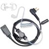 HYSHIKRA Auricolare compatibile per Motorola DP1400 CP040 GP300 GP88 Walkie Talkie Radio, Auricolare con Microfono e PTT per la Protezione del Corpo (Tubo trasparente, 1)