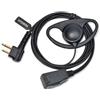 HYSHIKRA Auricolare compatibile per Motorola DP1400 CP040 GP300 GP88 Walkie Talkie Radio, Auricolare con Microfono e PTT per la Protezione del Corpo (Forma D, 1)
