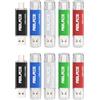 ABLAZE Chiavetta USB tipo C 64GB 10 Pezzi Pendrive USB 2.0 OTG 2 in 1 per PC/Laptop/Notebook, Telefono Cellulare con USB-C