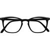 OPULIZE Bex Uomo Occhiali Da Lettura Grande Stile Designer Nero Opaco R64-1 +1,50
