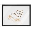 VIVAN Riquadro Cornice, Nero (Opaco), 52x72 Cornice esterna, 49x69 Cornice interna.