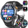 LIGE Smartwatch da uomo con funzione telefonica, display HD da 1,75", con batteria da 1000 mAh, torcia a LED/110+modalità sportiva/monitoraggio del sonno, impermeabile IP68 Android iOS orologio da