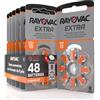 Udivita 48 Batterie Per Apparecchi Acustici Rayovac Extra Advanced 13. 6 Blister da 8 Pile