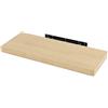 WOLTU Mensola da Muro Rettangolare Scaffale Libreria a Parete Decorazione per Cameretta Ufficio Porta CD/Dvd in Legno Rovere Giallo 80cm RG9318kei
