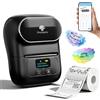 Phomemo M110 Etichettatrice Portatile, Bluetooth Etichettatrice Etichette Adesive,Stampante Etichette Adesive termica Ideale per Codici a barre, Cucina, negozi, Compatibile con Android iOS, Nero