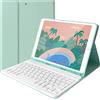 Lively Life Tastiera Bluetooth Rimovibile per iPad 10.2 9a Gen 2021/8a Gen 2020/7a Gen 2019, iPad Air 3 2019, iPad Pro 10.5 2017, con Custodia Protettiva - Layout Italiano QWERTY - Verde