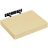 WOLTU Mensola da Muro Rettangolare Scaffale Libreria a Parete Decorazione per Cameretta Ufficio Porta CD/Dvd in Legno Rovere giallo 30cm RG9371kei