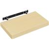WOLTU Mensola da Muro Rettangolare Scaffale Libreria a Parete Decorazione per Cameretta Ufficio Porta CD/Dvd in Legno Rovere giallo 40cm RG9372kei