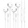 tiloqua Auricolari In-Ear Cuffie,[Clear Call], [MFi Certified] Jack 3,5 mm Cuffiette con Filo e Microfono,Cuffie Isolamento Acustico, Cuffiette Cellulare